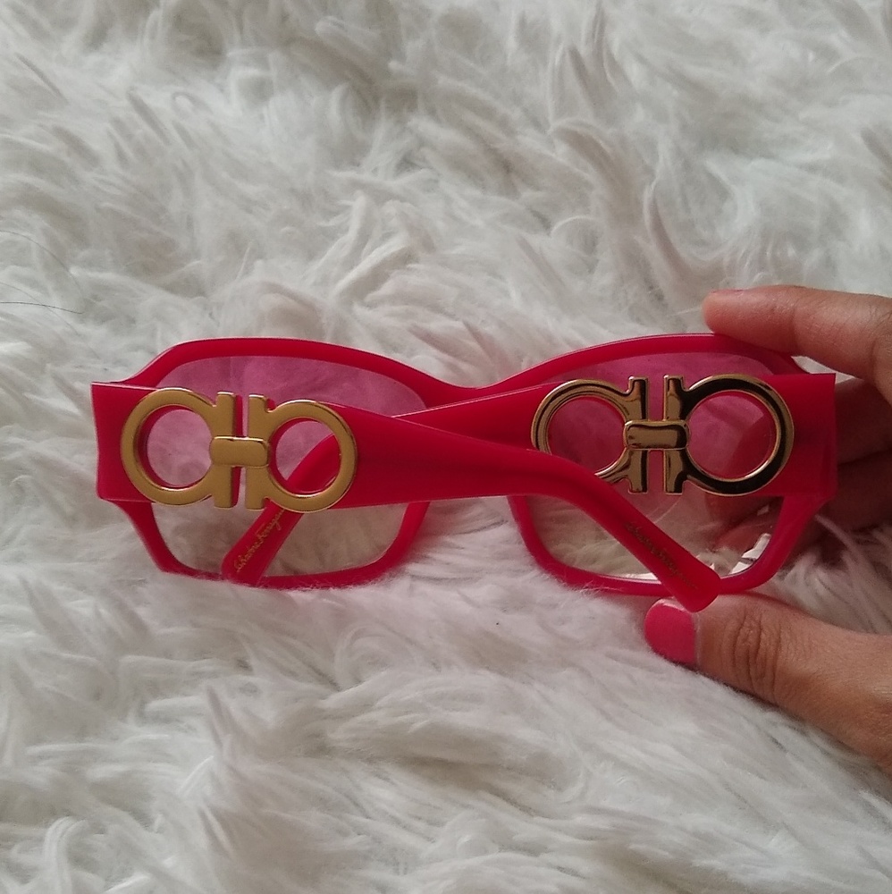 SOLD-Salvatore Ferragamo  Pink Sunglasses